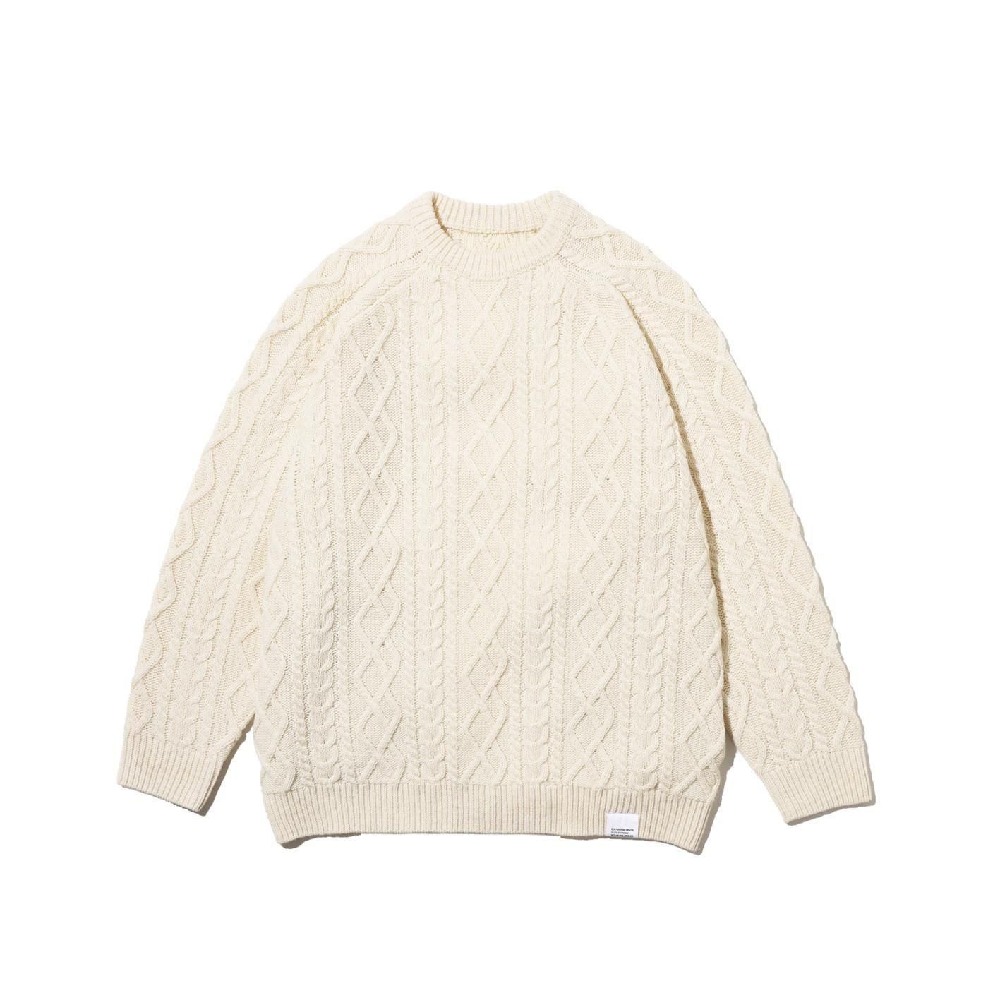 FreshService * FSC253-80165 SHETLAND WOOL x SOLOTEX TECH FISHERMAN SWEATER(3Ÿ)