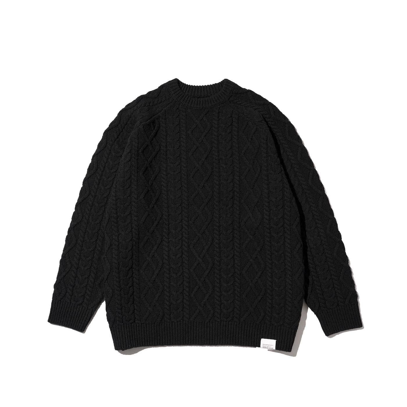 FreshService * FSC253-80165 SHETLAND WOOL x SOLOTEX TECH FISHERMAN SWEATER(3Ÿ)