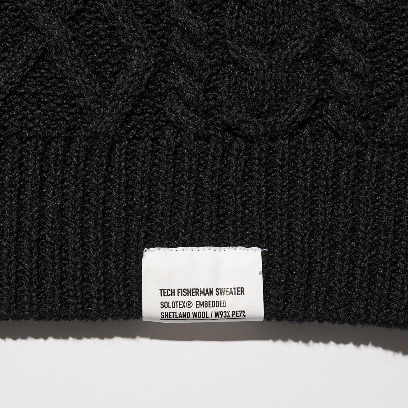 FreshService * FSC253-80165 SHETLAND WOOL x SOLOTEX TECH FISHERMAN SWEATER(3Ÿ)