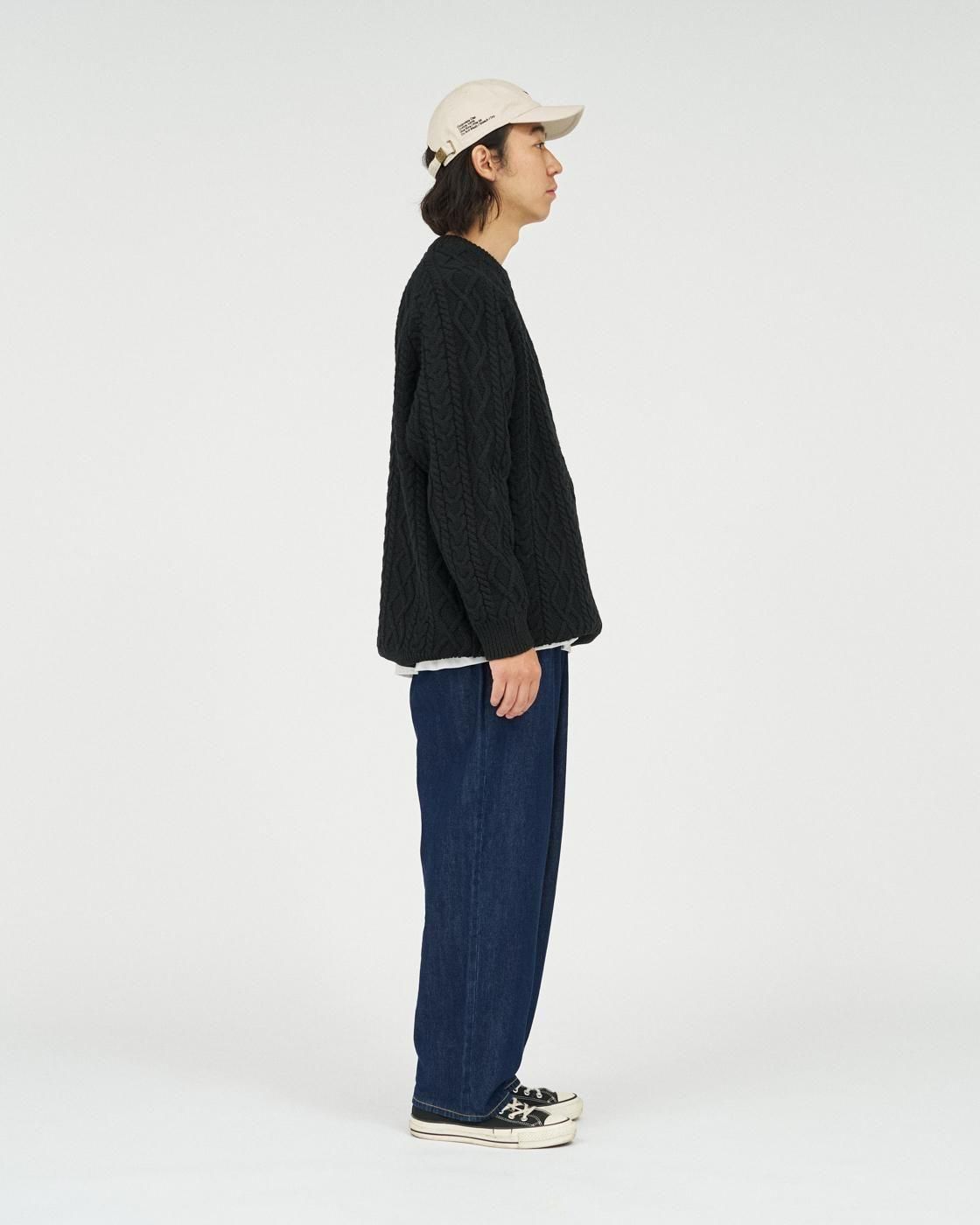 FreshService * FSC253-80165 SHETLAND WOOL x SOLOTEX TECH FISHERMAN SWEATER(3Ÿ)