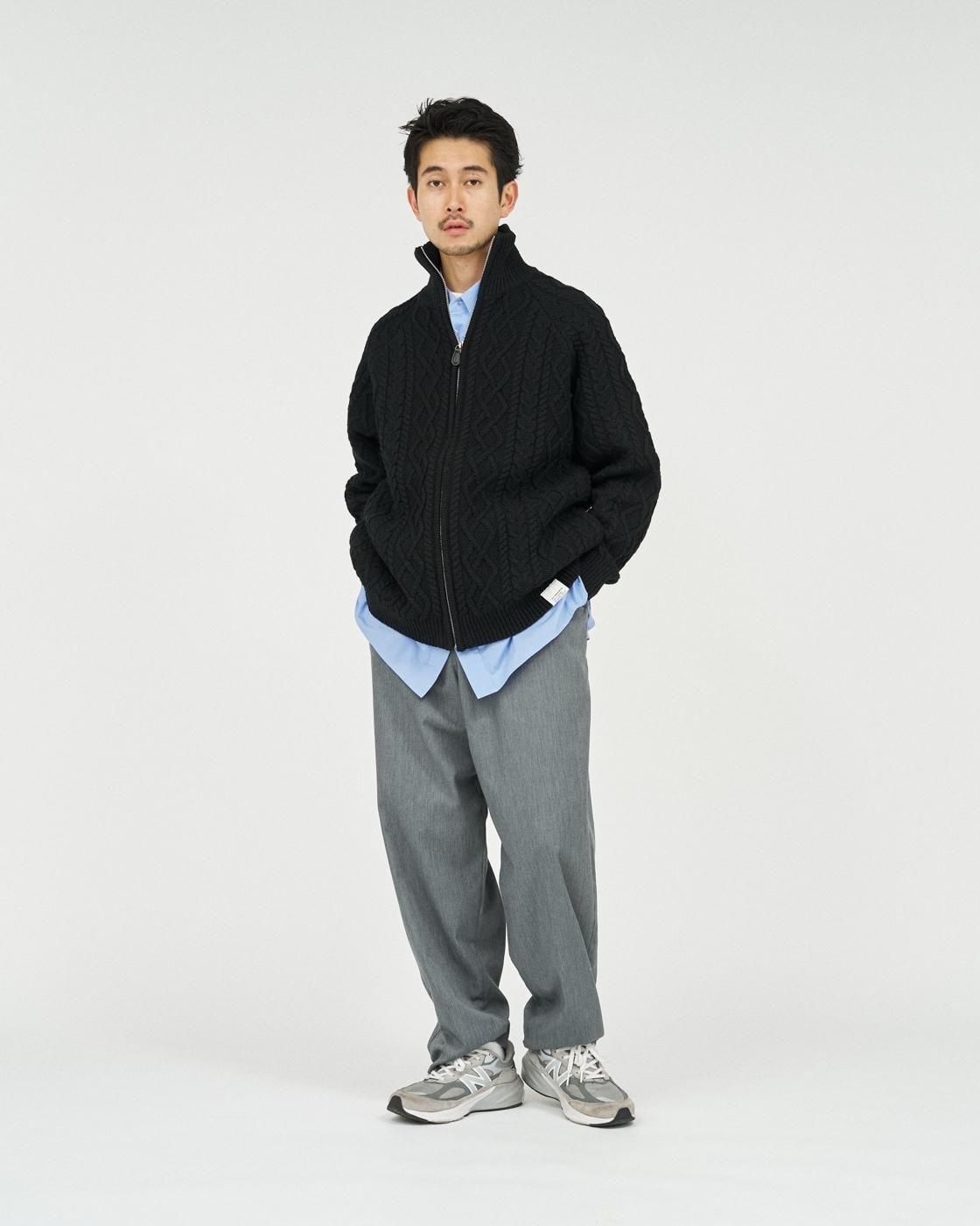 FreshService * FSC253-80166 SHETLAND WOOL x SOLOTEX® TECH FISHERMAN ZIP-UP(3Ÿ)