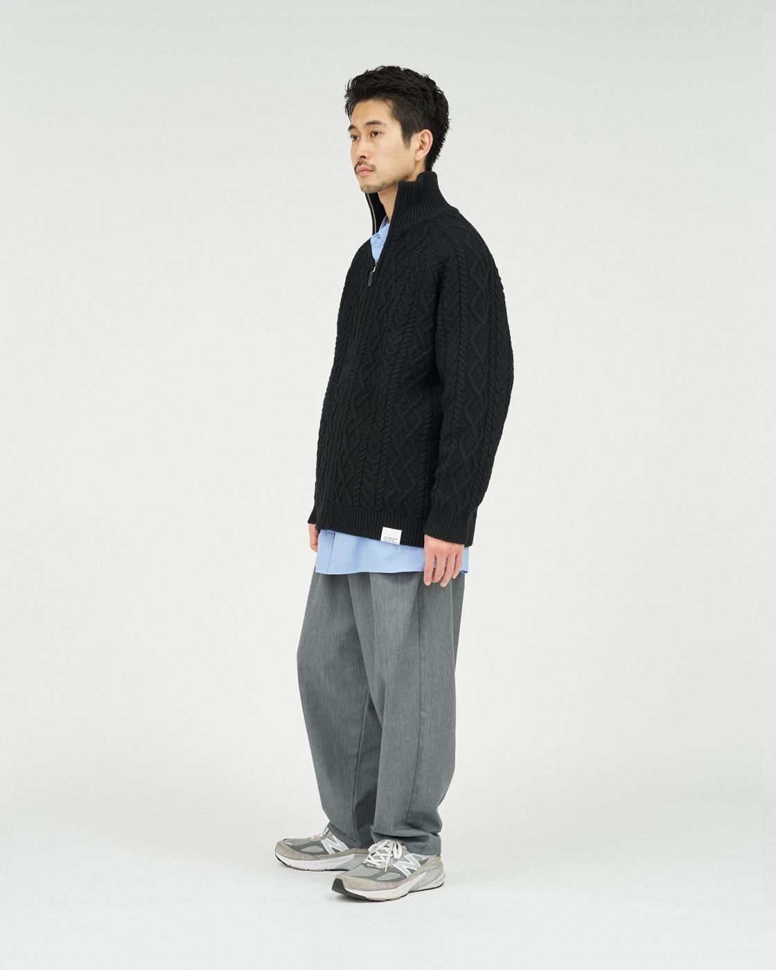 FreshService * FSC253-80166 SHETLAND WOOL x SOLOTEX® TECH FISHERMAN ZIP-UP(3Ÿ)