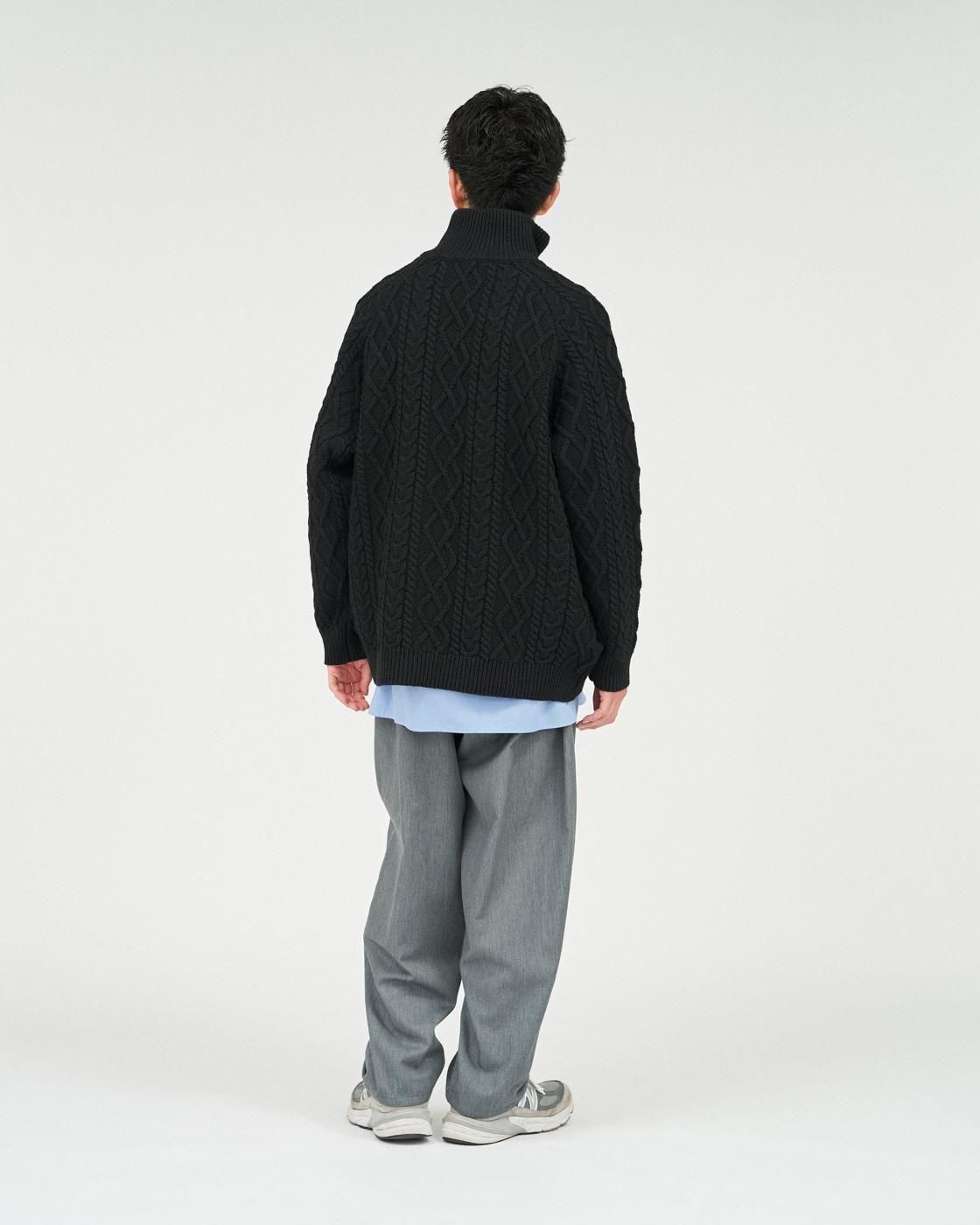 FreshService * FSC253-80166 SHETLAND WOOL x SOLOTEX® TECH FISHERMAN ZIP-UP(3Ÿ)