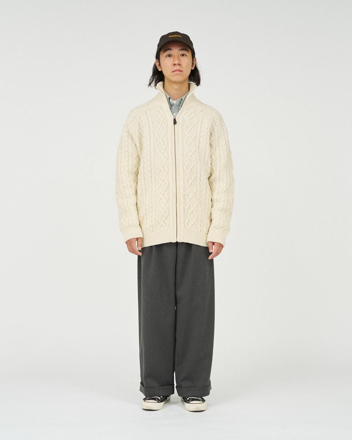 FreshService * FSC253-80166 SHETLAND WOOL x SOLOTEX® TECH FISHERMAN ZIP-UP(3Ÿ)