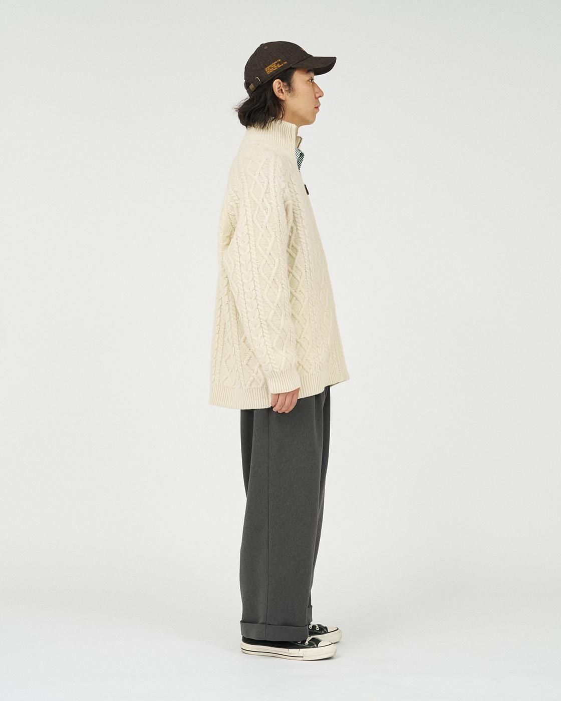 FreshService * FSC253-80166 SHETLAND WOOL x SOLOTEX® TECH FISHERMAN ZIP-UP(3Ÿ)