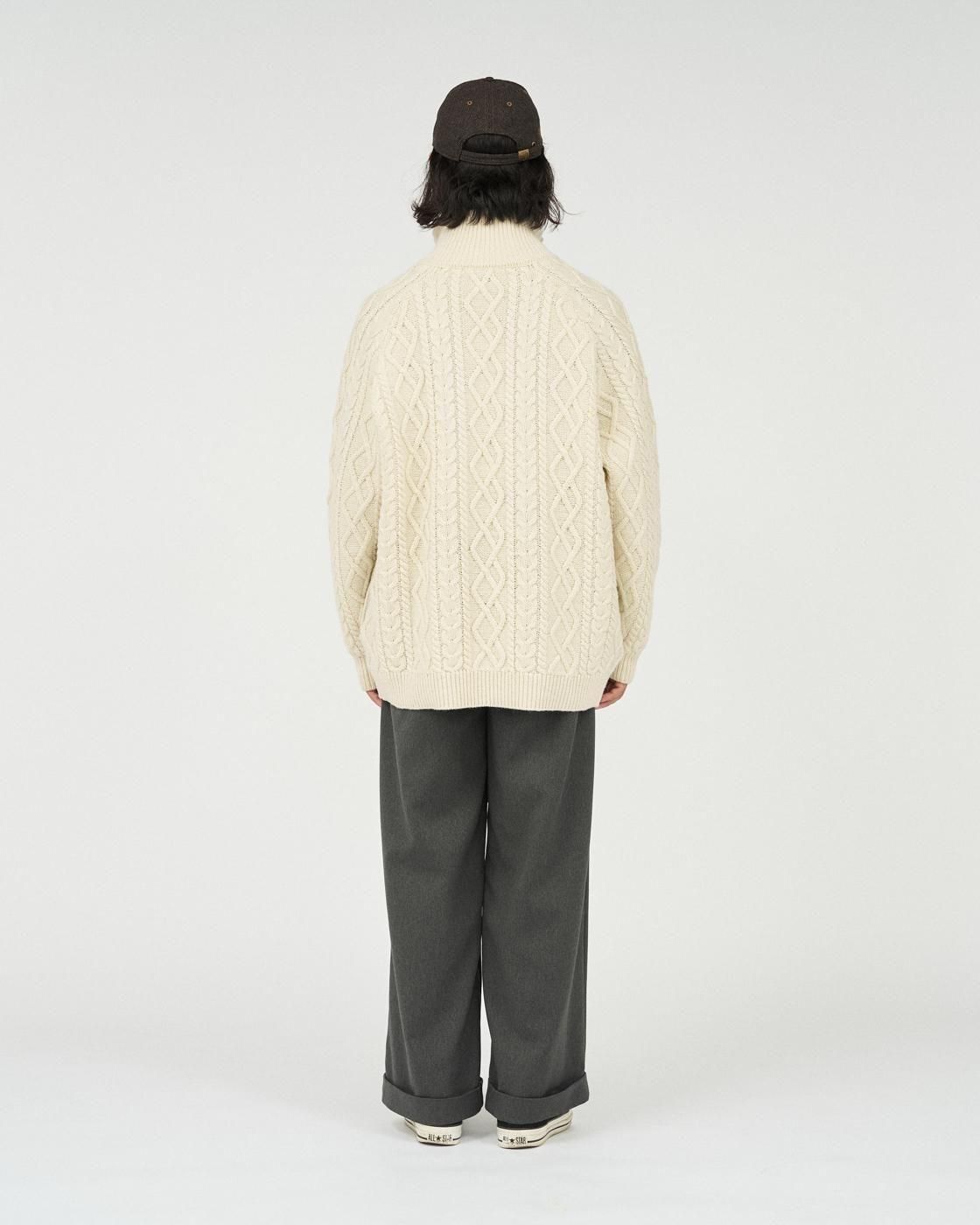 FreshService * FSC253-80166 SHETLAND WOOL x SOLOTEX® TECH FISHERMAN ZIP-UP(3Ÿ)