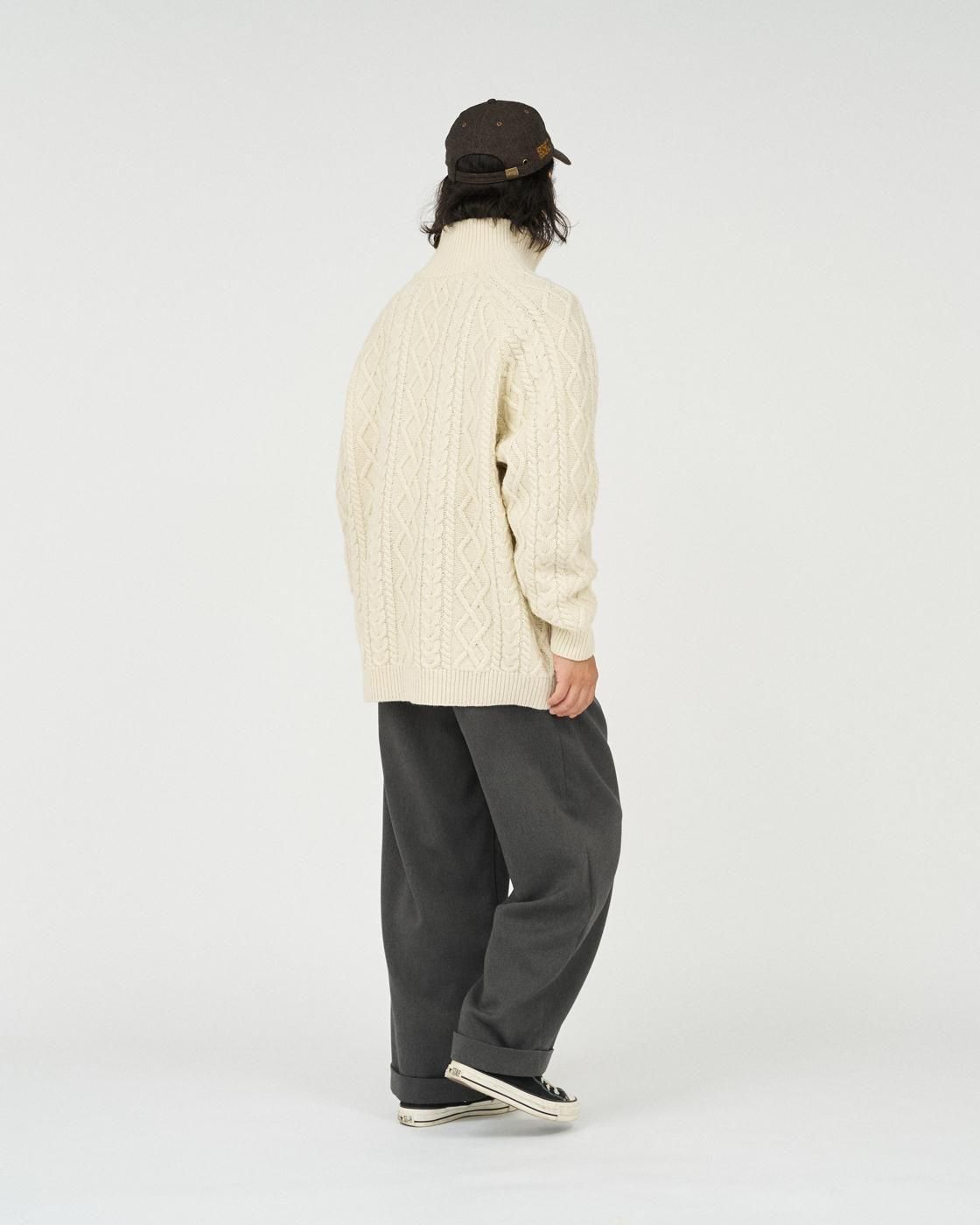 FreshService * FSC253-80166 SHETLAND WOOL x SOLOTEX® TECH FISHERMAN ZIP-UP(3Ÿ)