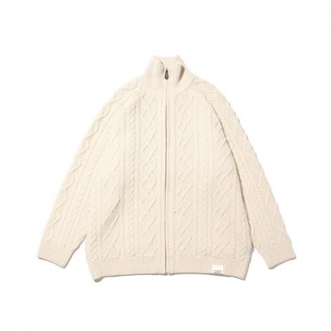 FreshService * FSC253-80166 SHETLAND WOOL x SOLOTEX® TECH FISHERMAN ZIP-UP(3Ÿ)