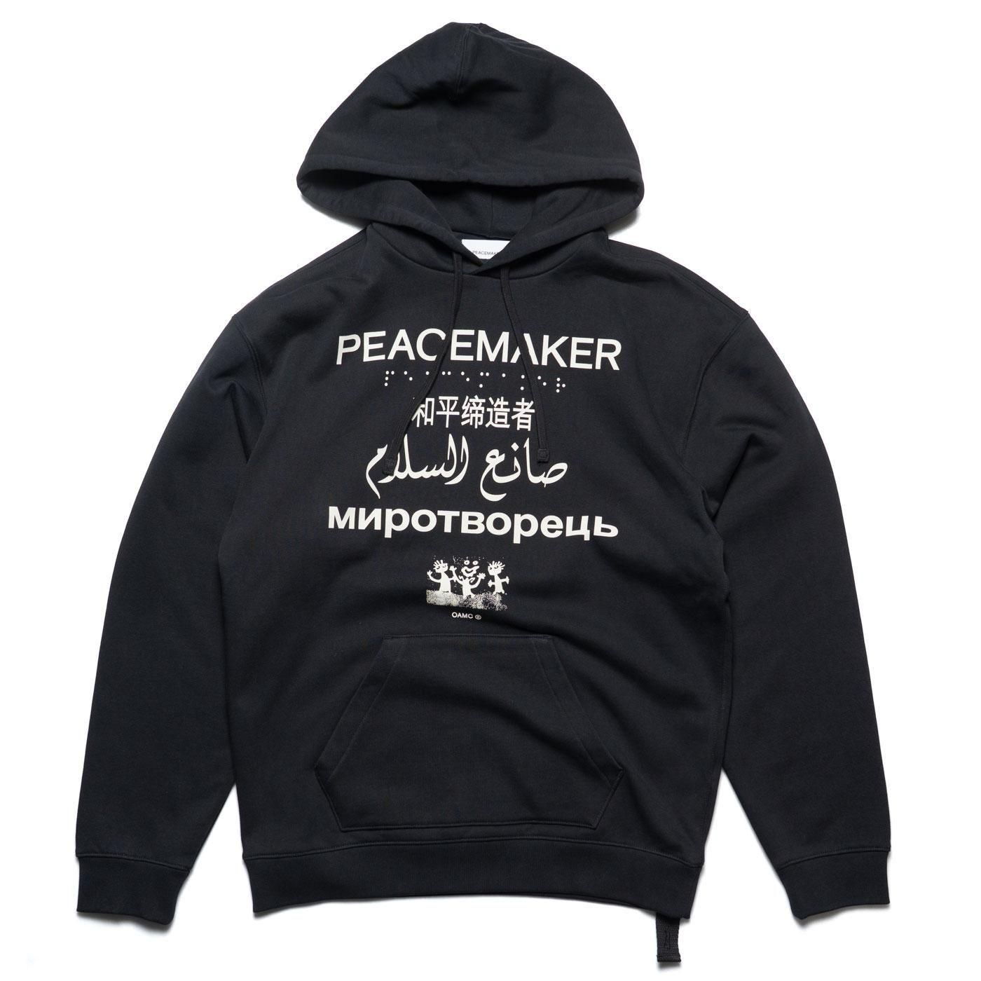PEACEMAKER oamc * LOOSE FIT HOODIE LANGUAGES PRINT(2Ÿ)  