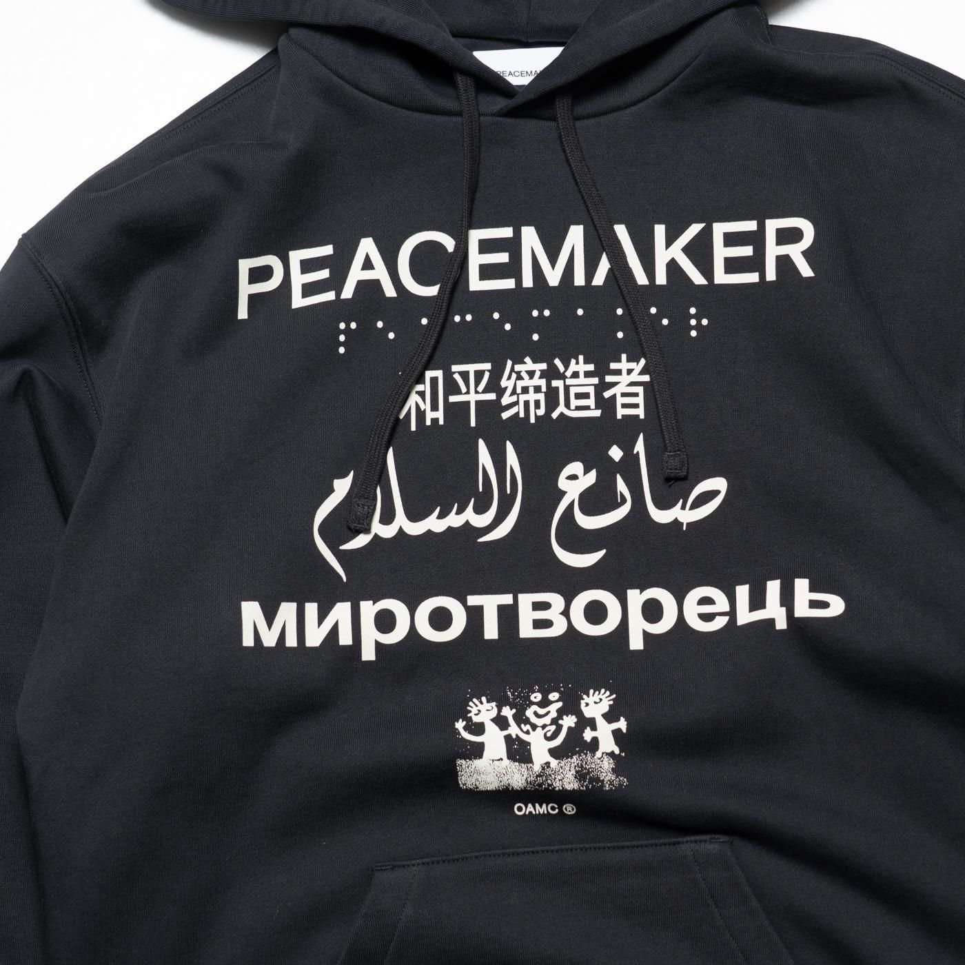 PEACEMAKER oamc * LOOSE FIT HOODIE LANGUAGES PRINT(2Ÿ)  