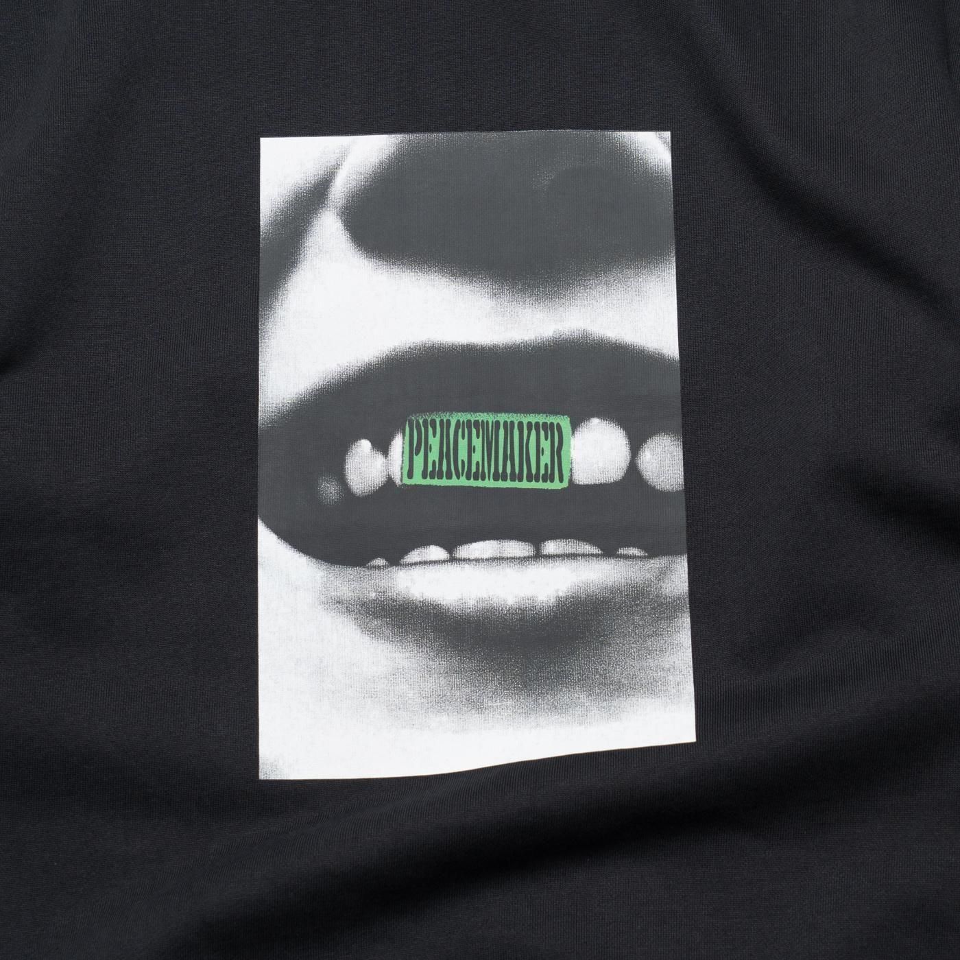PEACEMAKER oamc * LOOSE FIT CREWNECK SMILE PRINT * Black