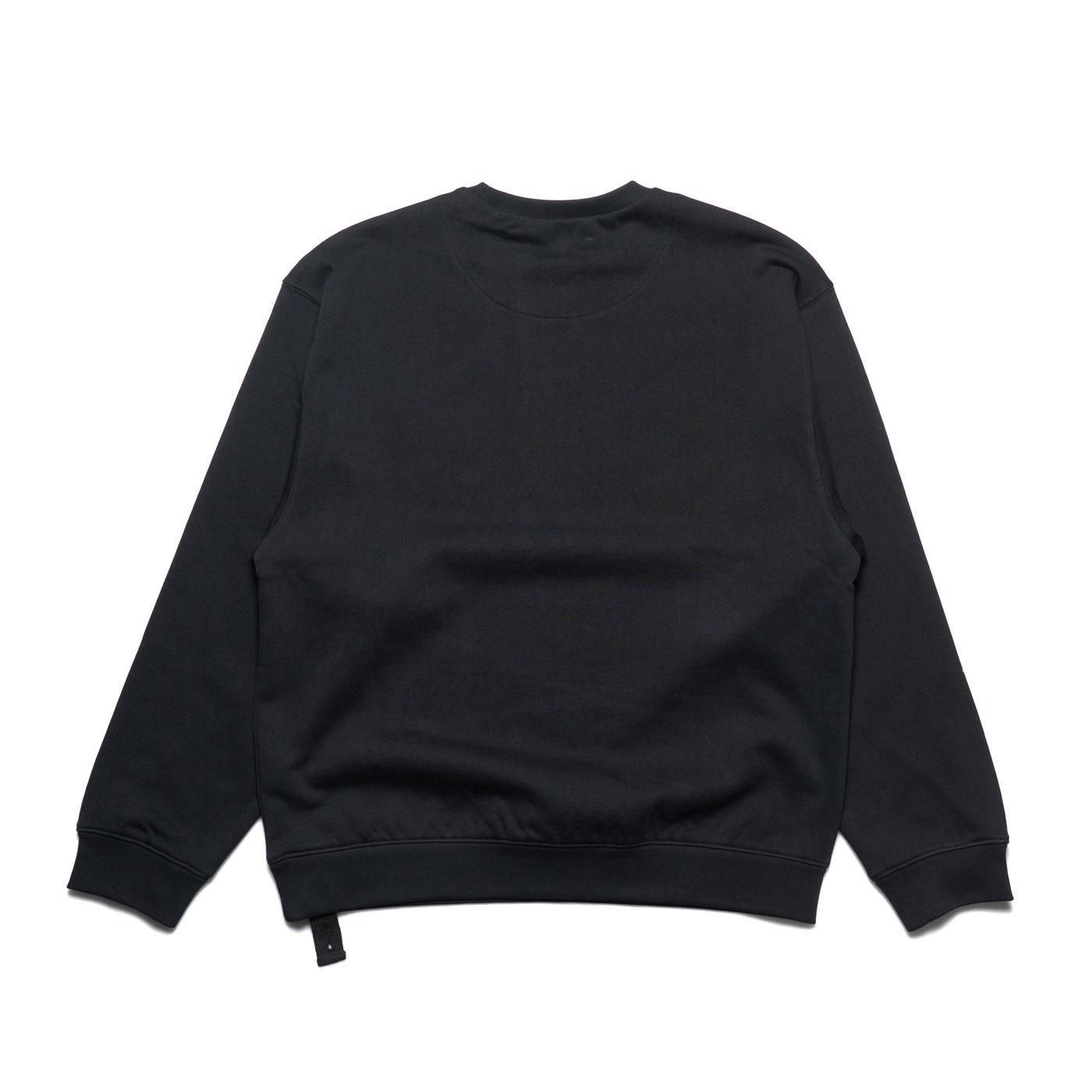PEACEMAKER oamc * LOOSE FIT CREWNECK SMILE PRINT * Black