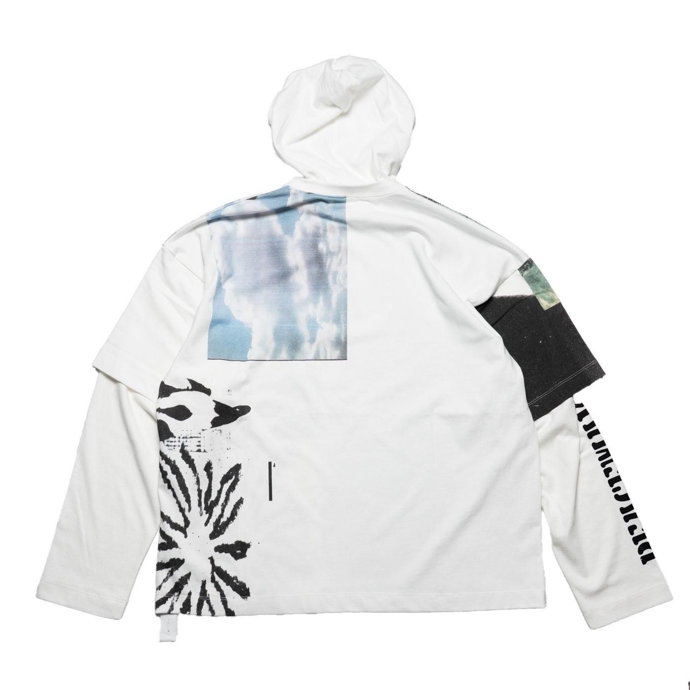 PEACEMAKER oamc * HOODED TEE COLLAGE PRINT * Collage