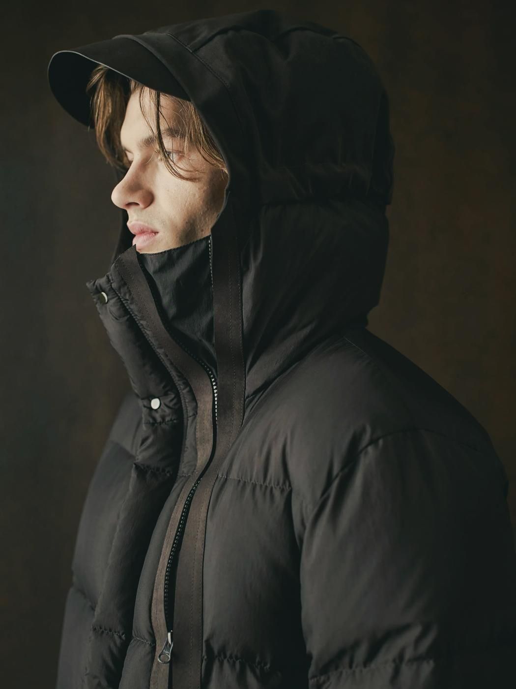 Ten-c * 25CTCUB03001 ANTARCTIC COMBO DOWN PARKA * Black(999)