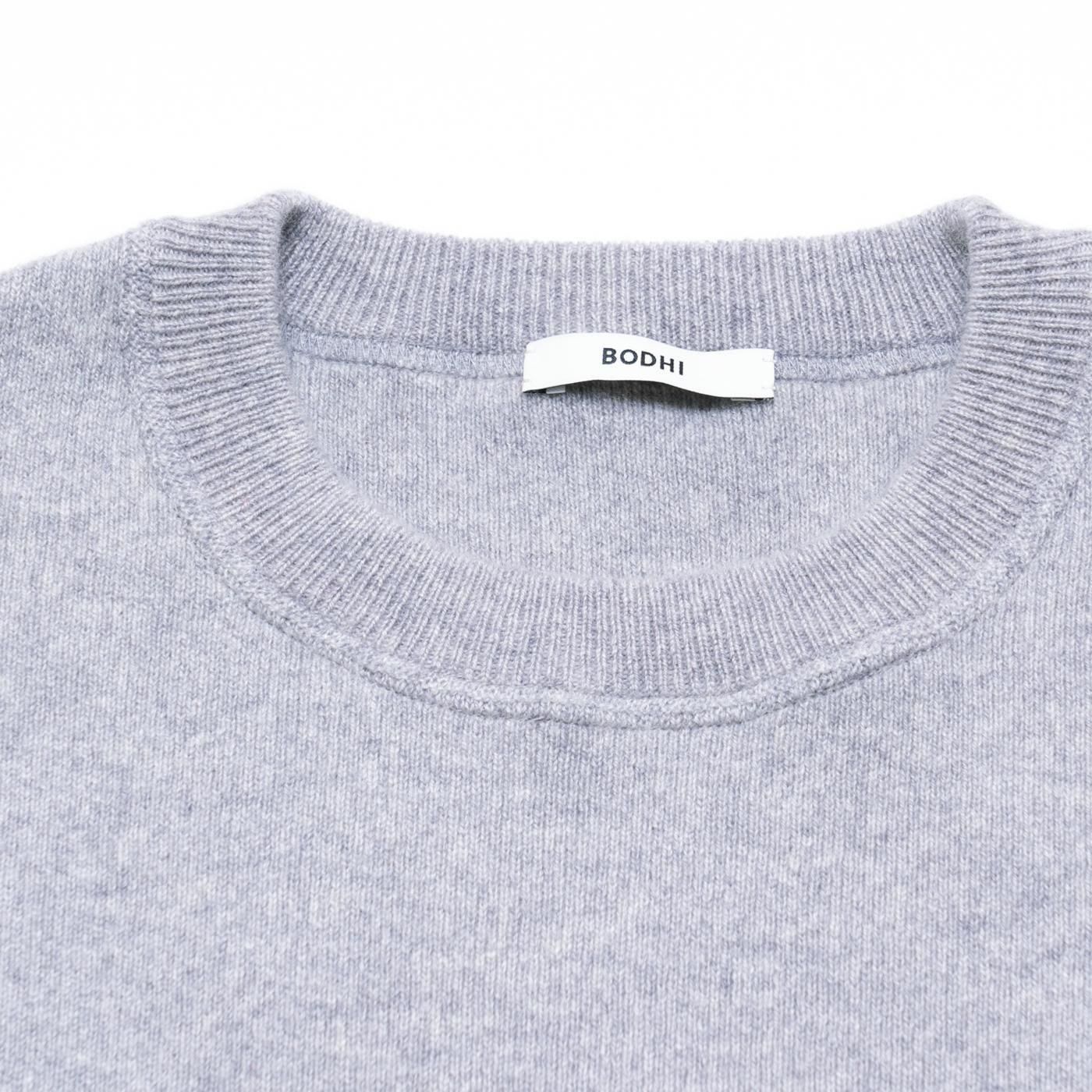 BODHI * HEAVYWEIGHT CREW CASHMERE * Light Gray | public
