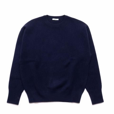 BODHI * HEAVYWEIGHT CREW CASHMERE * Dark Navy