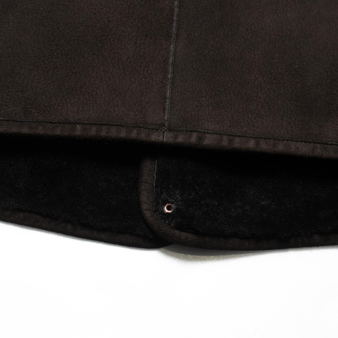 Unlikely * U25F-06-0002 Unlikely Shearling Work Vest * DarkBrown