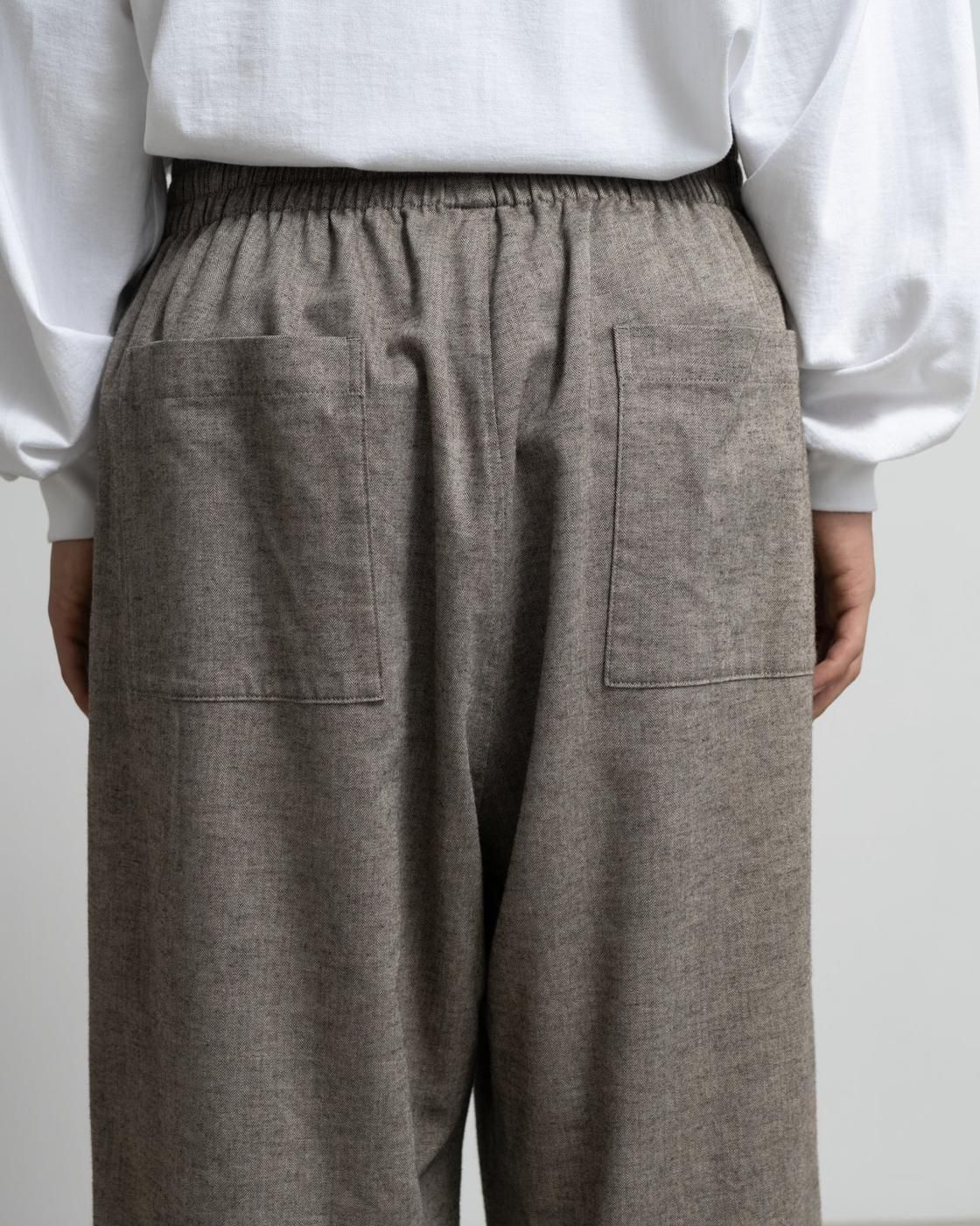 Graphpaper * GM254-40045 SIDOGRAS Cotton Herringbone Flannel Sleeping Pants(3色展開)