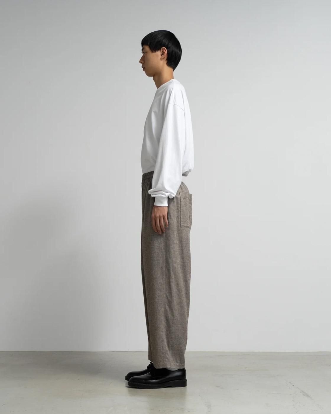 Graphpaper * GM254-40045 SIDOGRAS Cotton Herringbone Flannel Sleeping Pants(3色展開)
