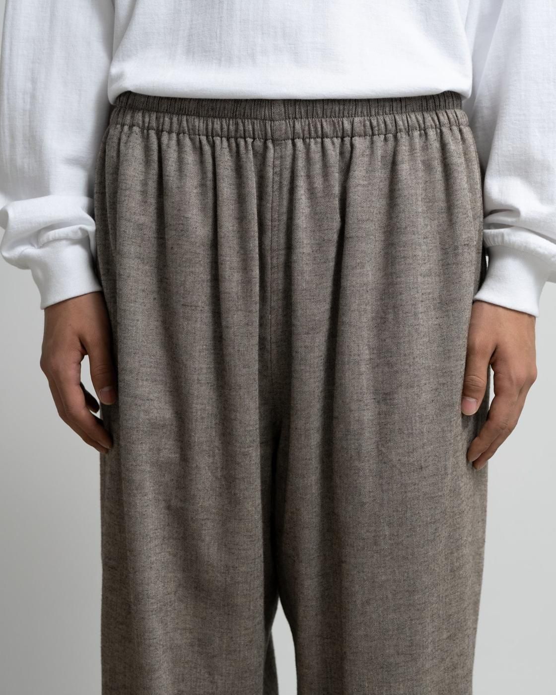 Graphpaper * GM254-40045 SIDOGRAS Cotton Herringbone Flannel Sleeping Pants(3色展開)