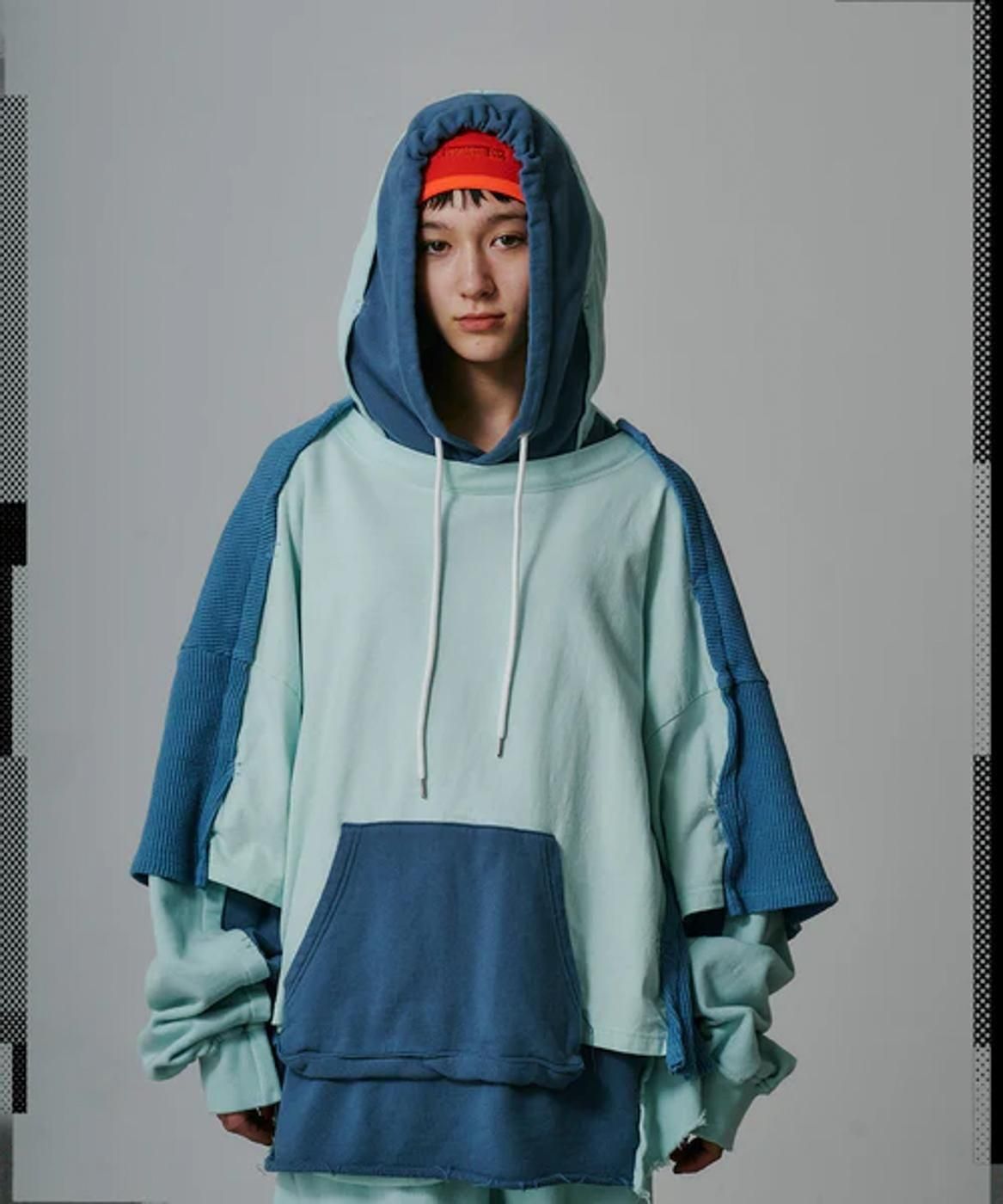 FACETASM * JOO-SW-U01 LAYERED HOODIE(3色展開)