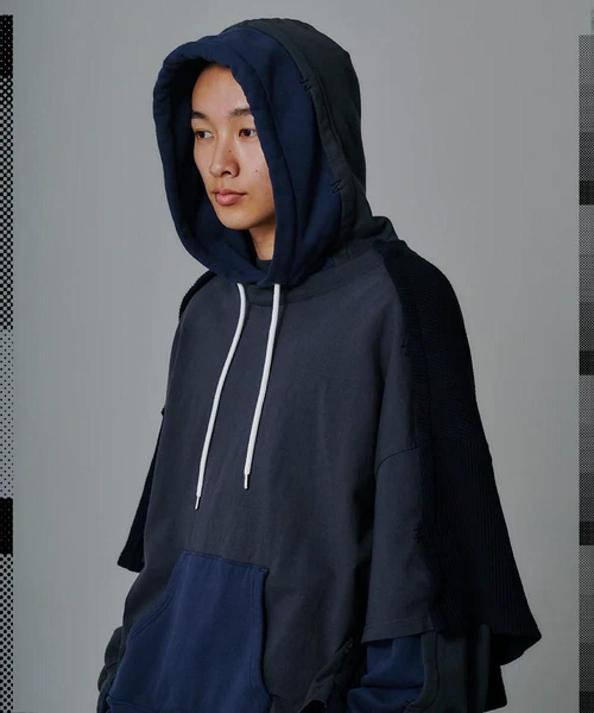 FACETASM * JOO-SW-U01 LAYERED HOODIE(3色展開)
