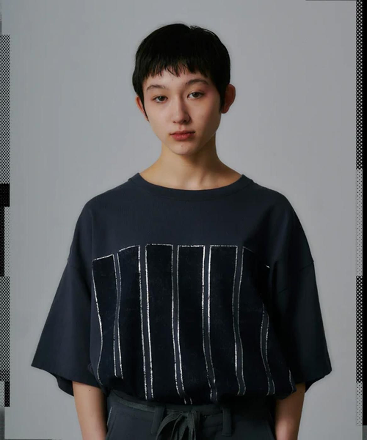 FACETASM * JOO-TEE-U03 7BARS BIG TEE * Smoke Navy