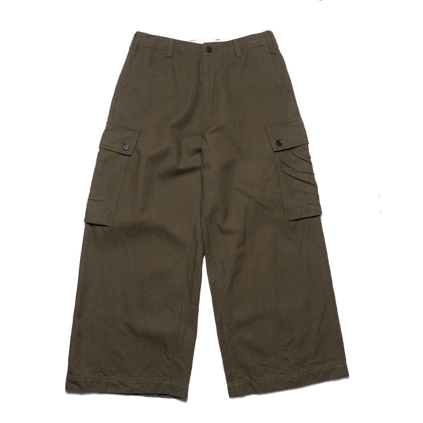COMME des GARCONS HOMME * HP-P036 Cotton Wool Cargo Pants * Khaki