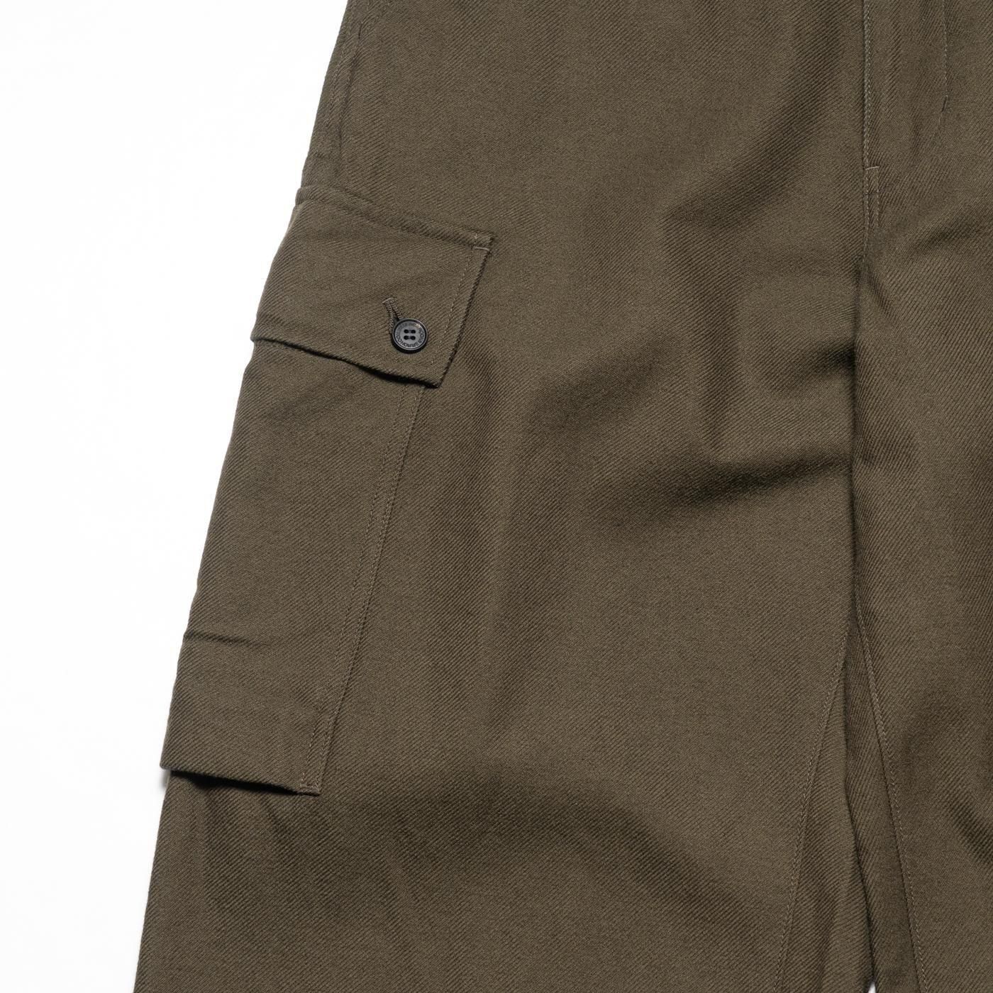 COMME des GARCONS HOMME * HP-P036 Cotton Wool Cargo Pants * Khaki
