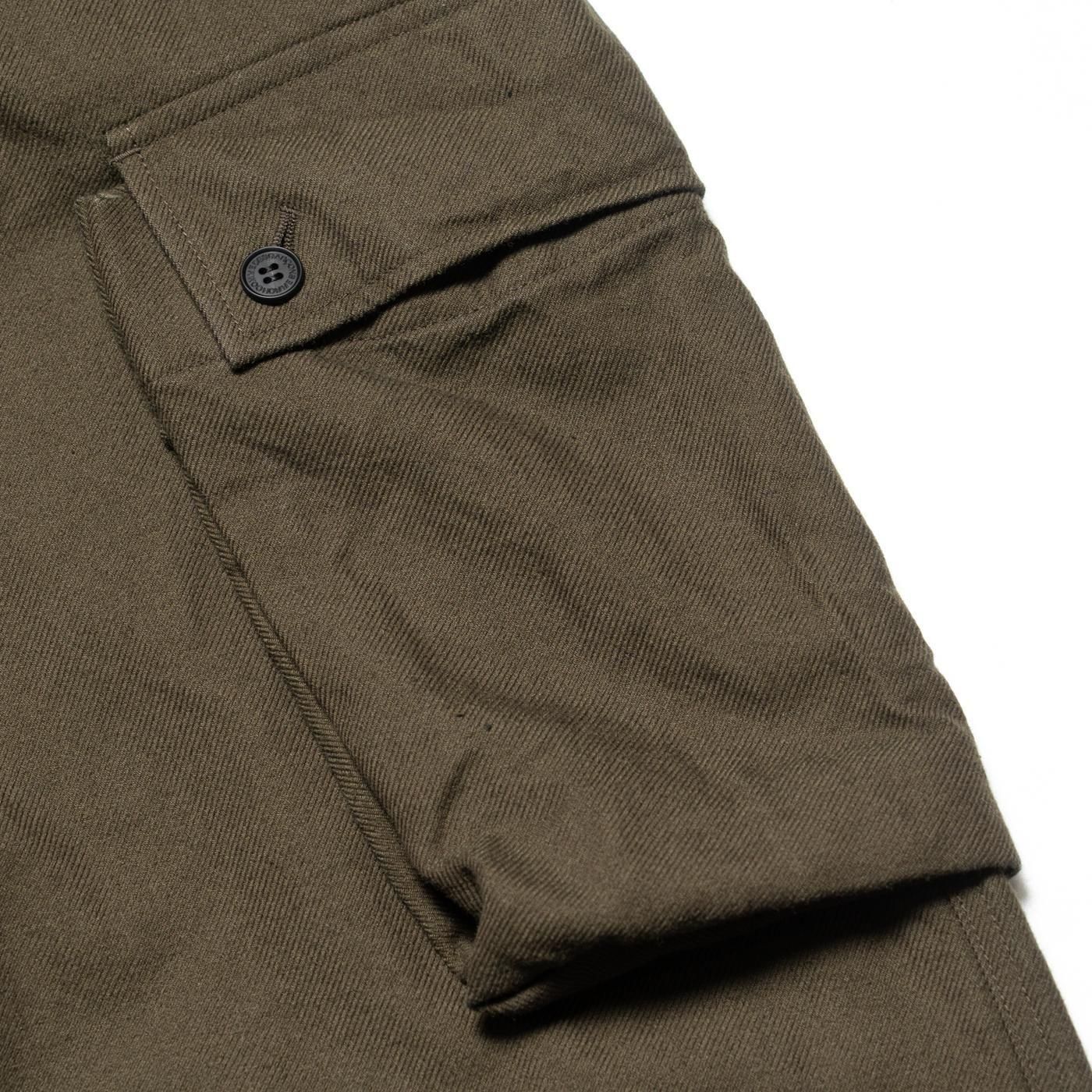 COMME des GARCONS HOMME * HP-P036 Cotton Wool Cargo Pants * Khaki