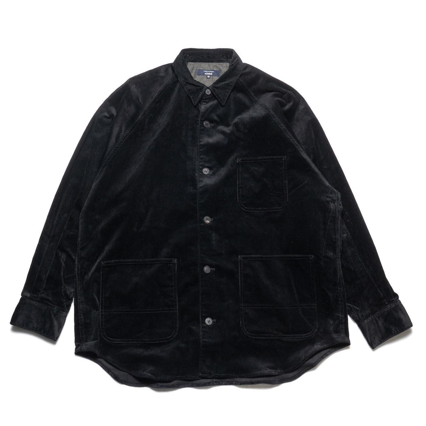 COMME des GARCONS HOMME * HP-B029 Corduroy Coverall Shirt * Black
