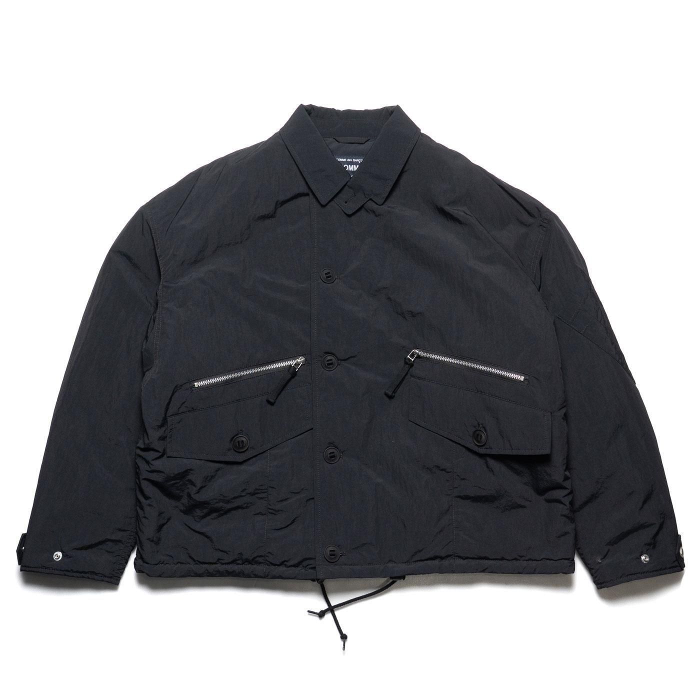 COMME des GARCONS HOMME * HP-J027 Nylon Tusser Militgary Blouson * Black