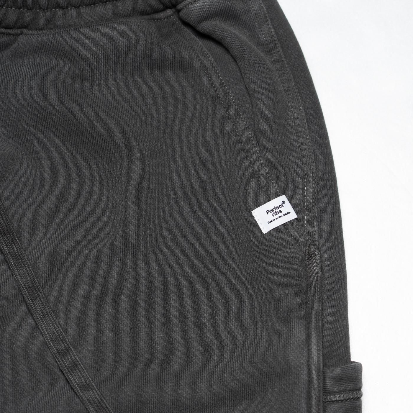 Perfect ribs * PR534051FP Wide Painter Pants Fade with Pigment Paint * Fade Black