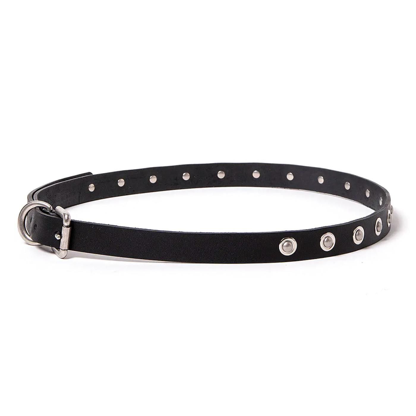 hobo * HB-BL4602 STUDDED BELT COW LEATHER * Black