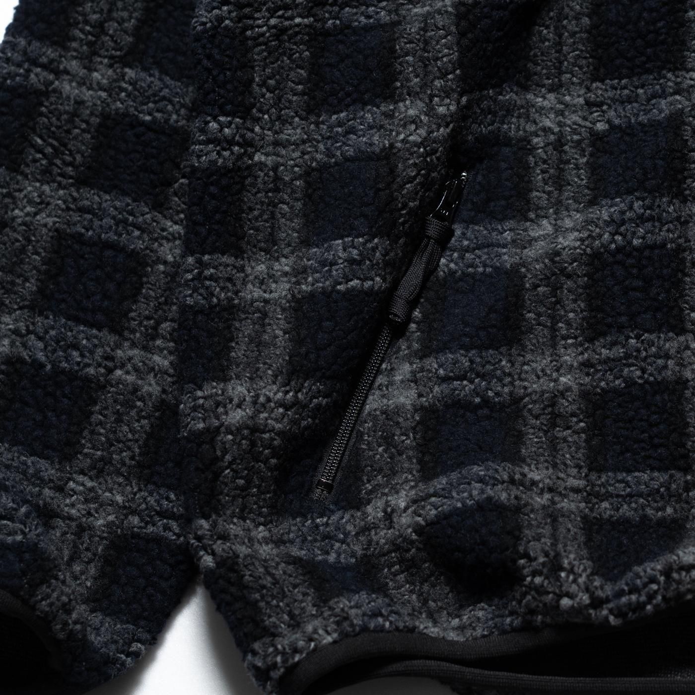 COMME des GARCONS HOMME * HP-T019 Wool Polyester Boa Blouson * Black/Gray