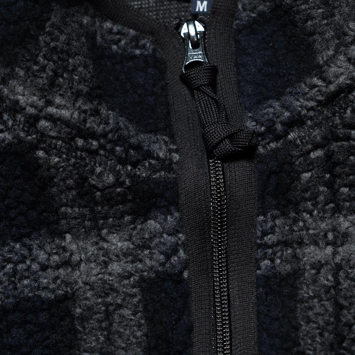 COMME des GARCONS HOMME * HP-T019 Wool Polyester Boa Blouson * Black/Gray