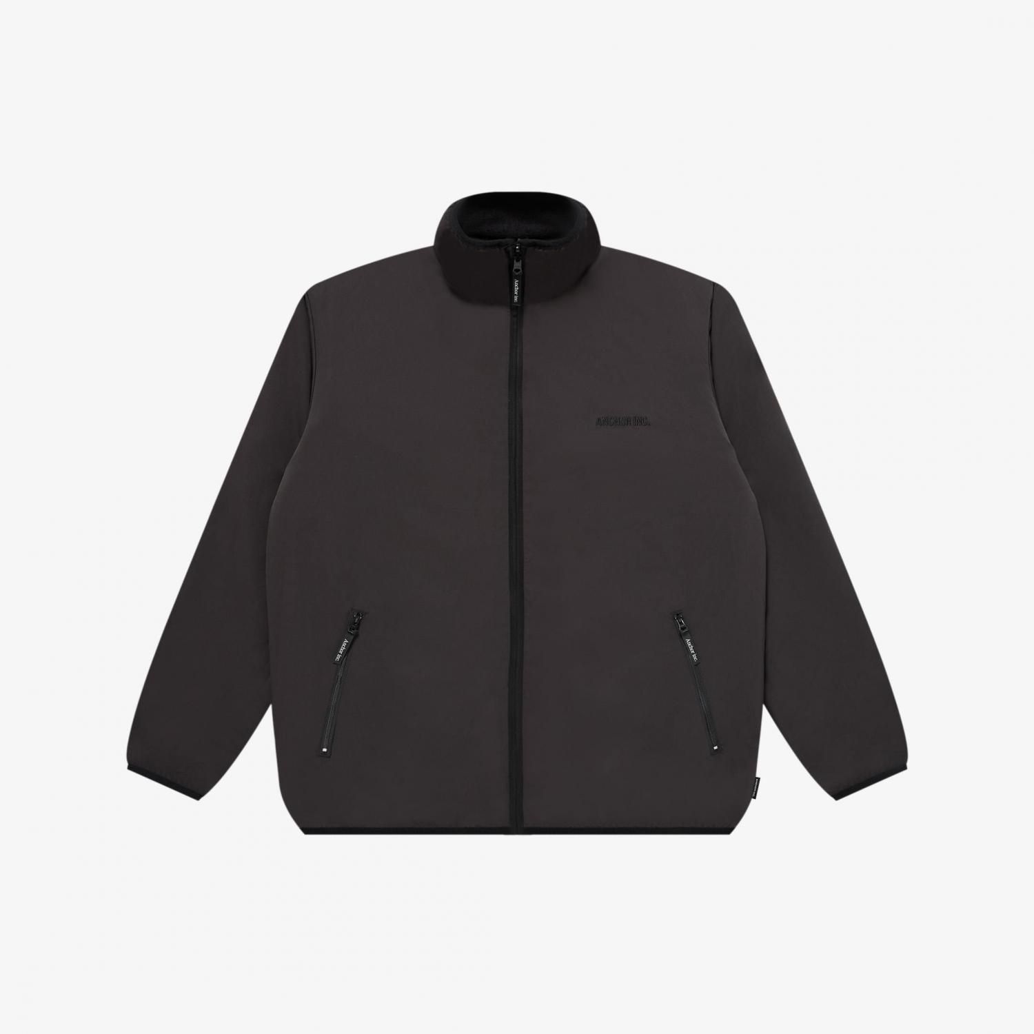 ANCHOR INC. * REVERSIBLE FLEECE JACKET * Black | public