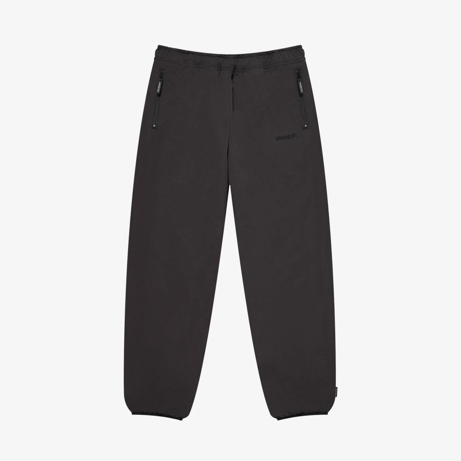 ANCHOR INC. * REVERSIBLE FLEECE PANTS * Black