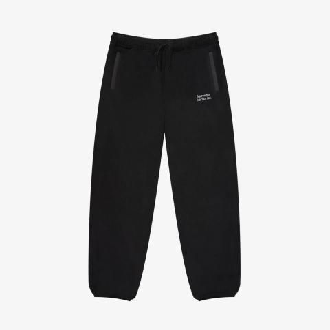 ANCHOR INC. * REVERSIBLE FLEECE PANTS * Black