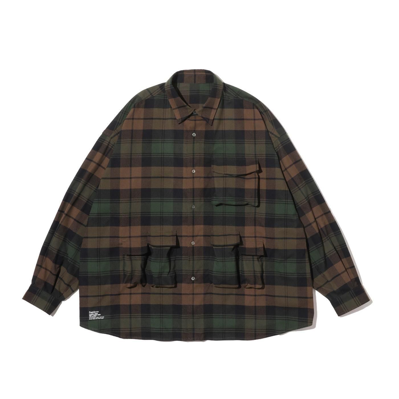 FreshService * FSC254-50059 FLANNEL CHECK MULTI POCKET SHIRT(2Ÿ)