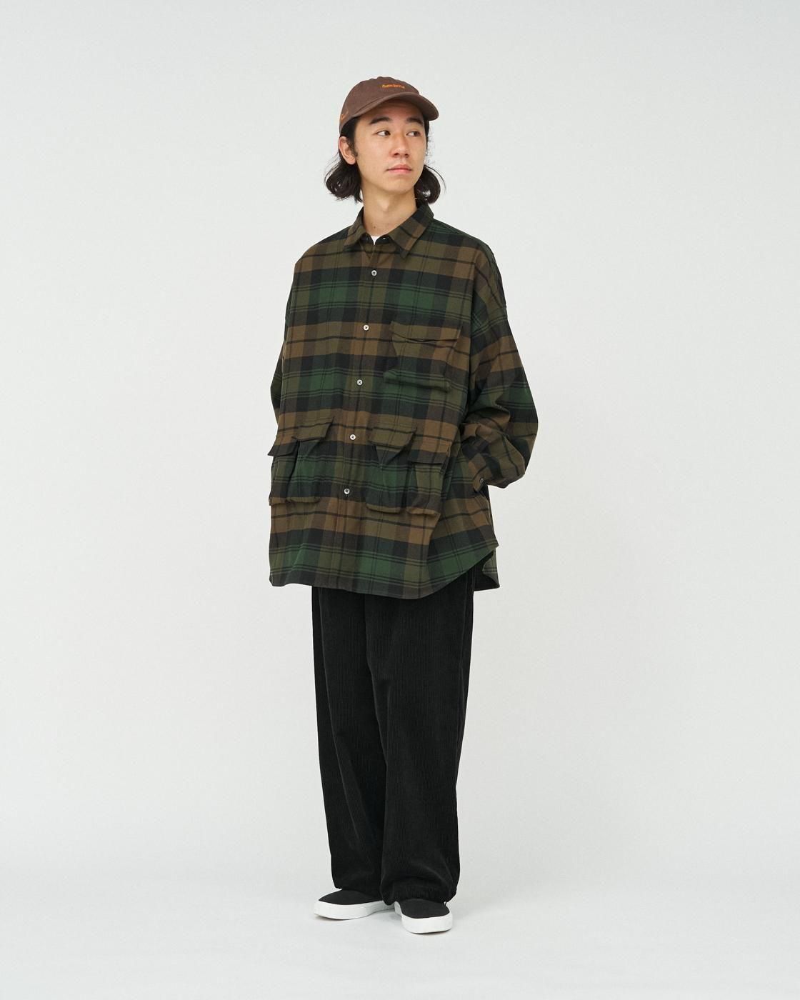 FreshService * FSC254-50059 FLANNEL CHECK MULTI POCKET SHIRT(2Ÿ)