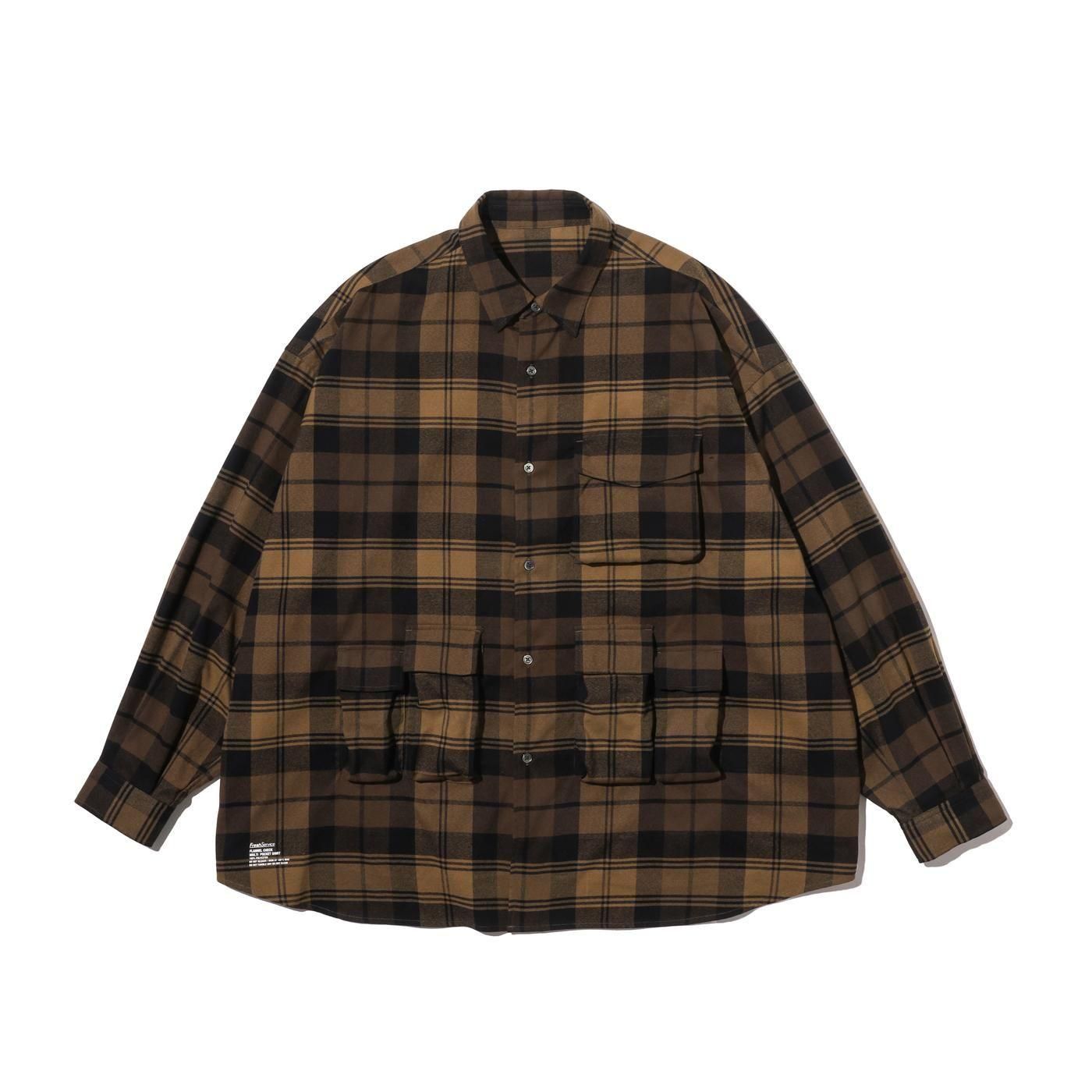 FreshService * FSC254-50059 FLANNEL CHECK MULTI POCKET SHIRT(2Ÿ)