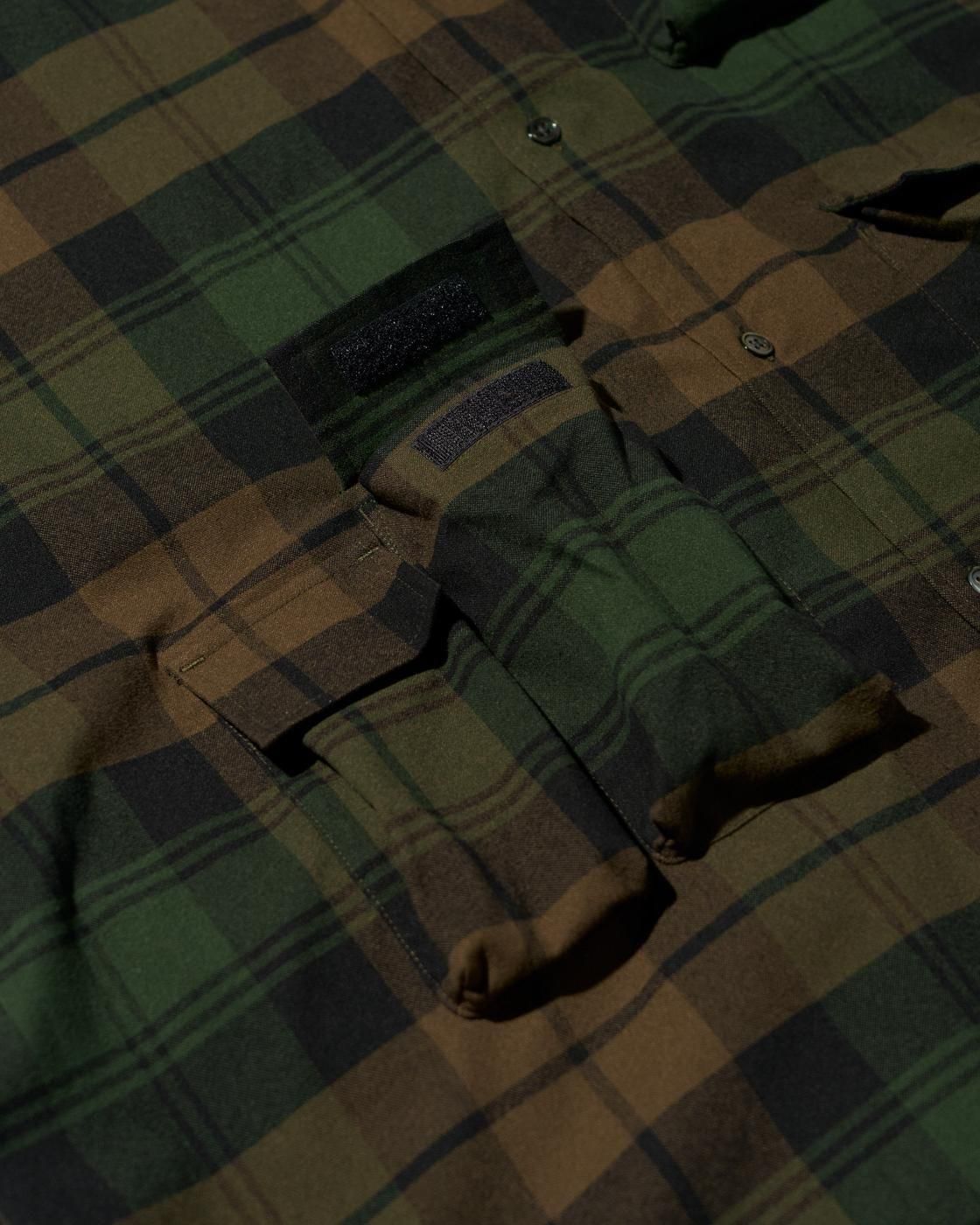 FreshService * FSC254-50059 FLANNEL CHECK MULTI POCKET SHIRT(2Ÿ)