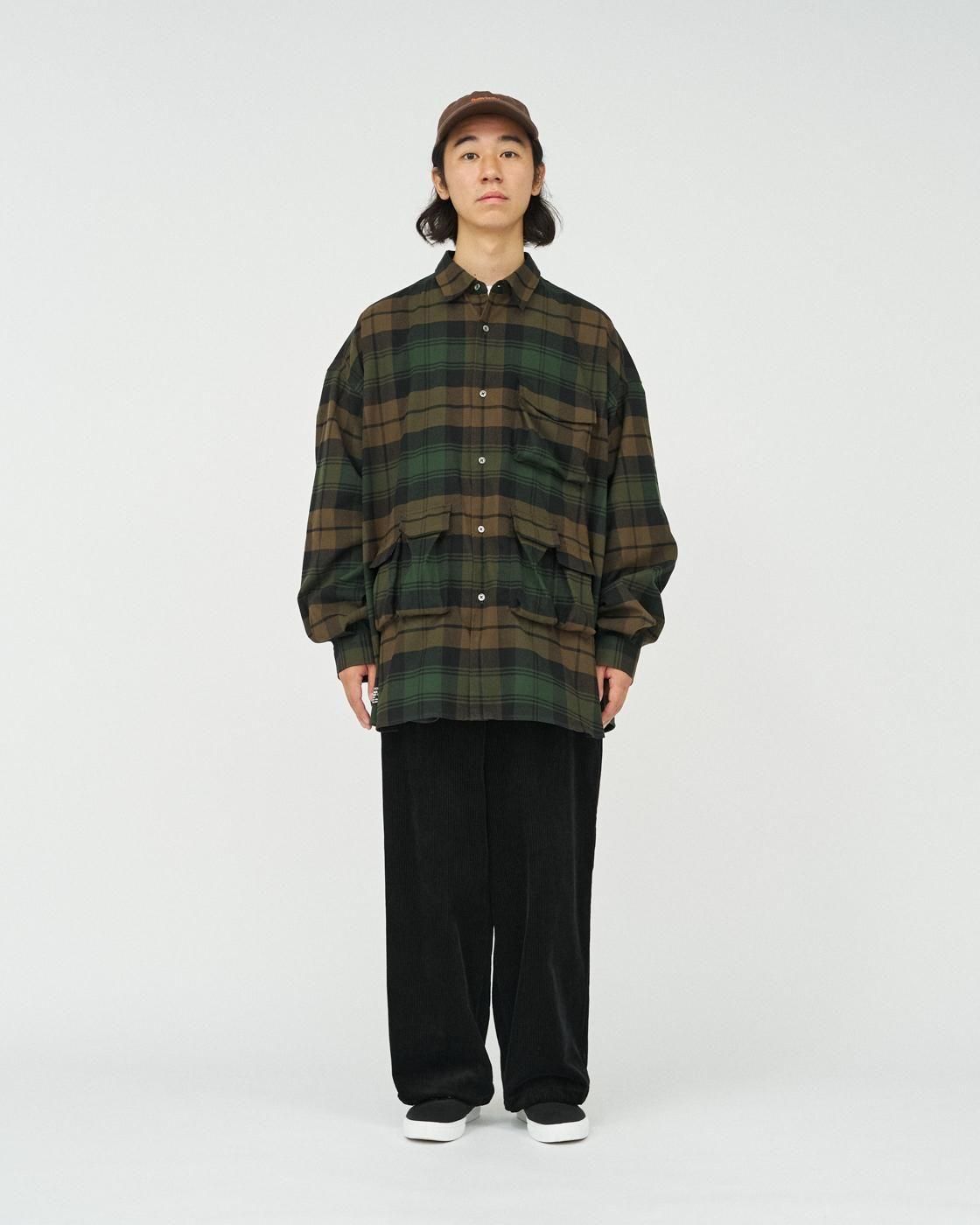 FreshService * FSC254-50059 FLANNEL CHECK MULTI POCKET SHIRT(2Ÿ)