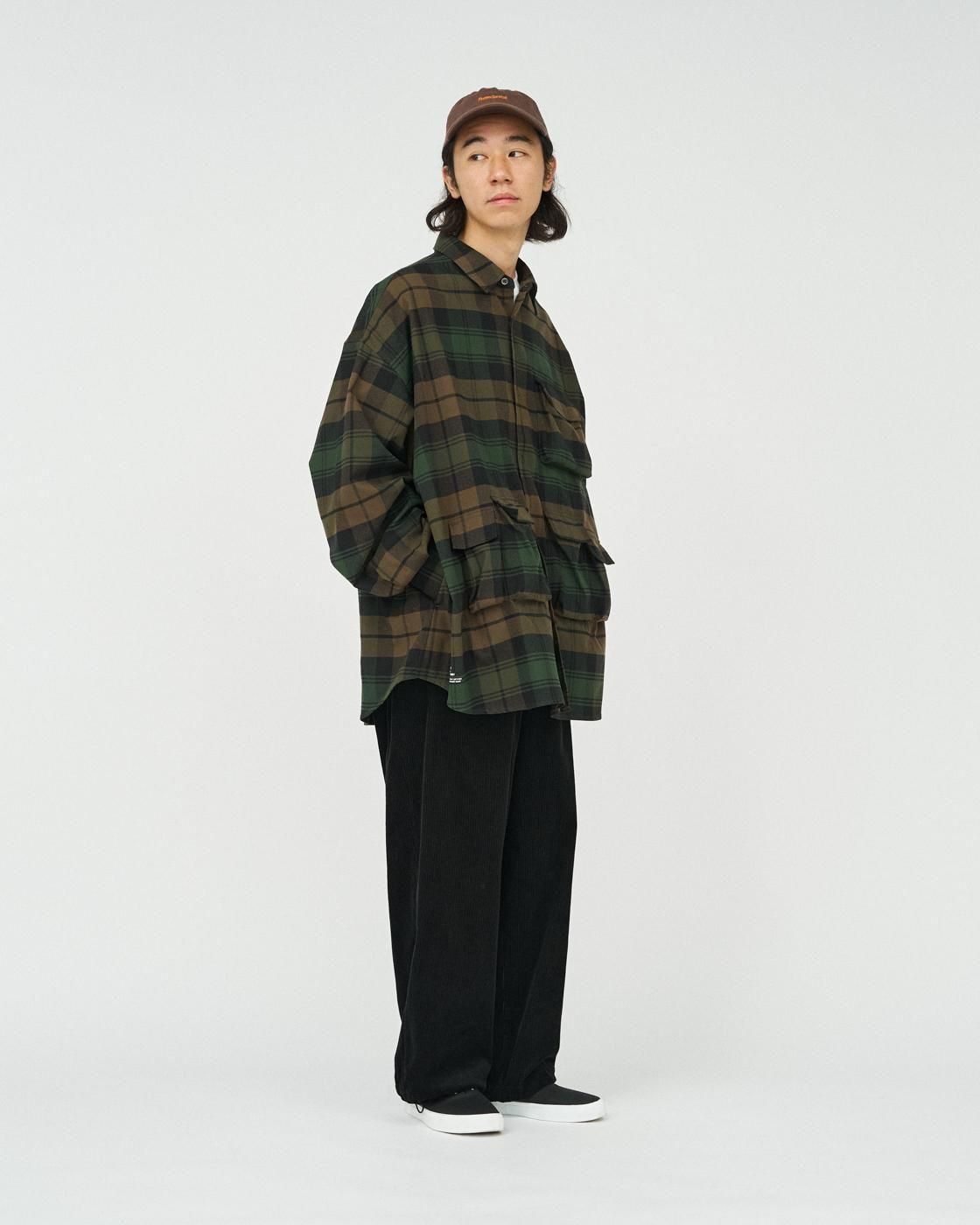 FreshService * FSC254-50059 FLANNEL CHECK MULTI POCKET SHIRT(2Ÿ)