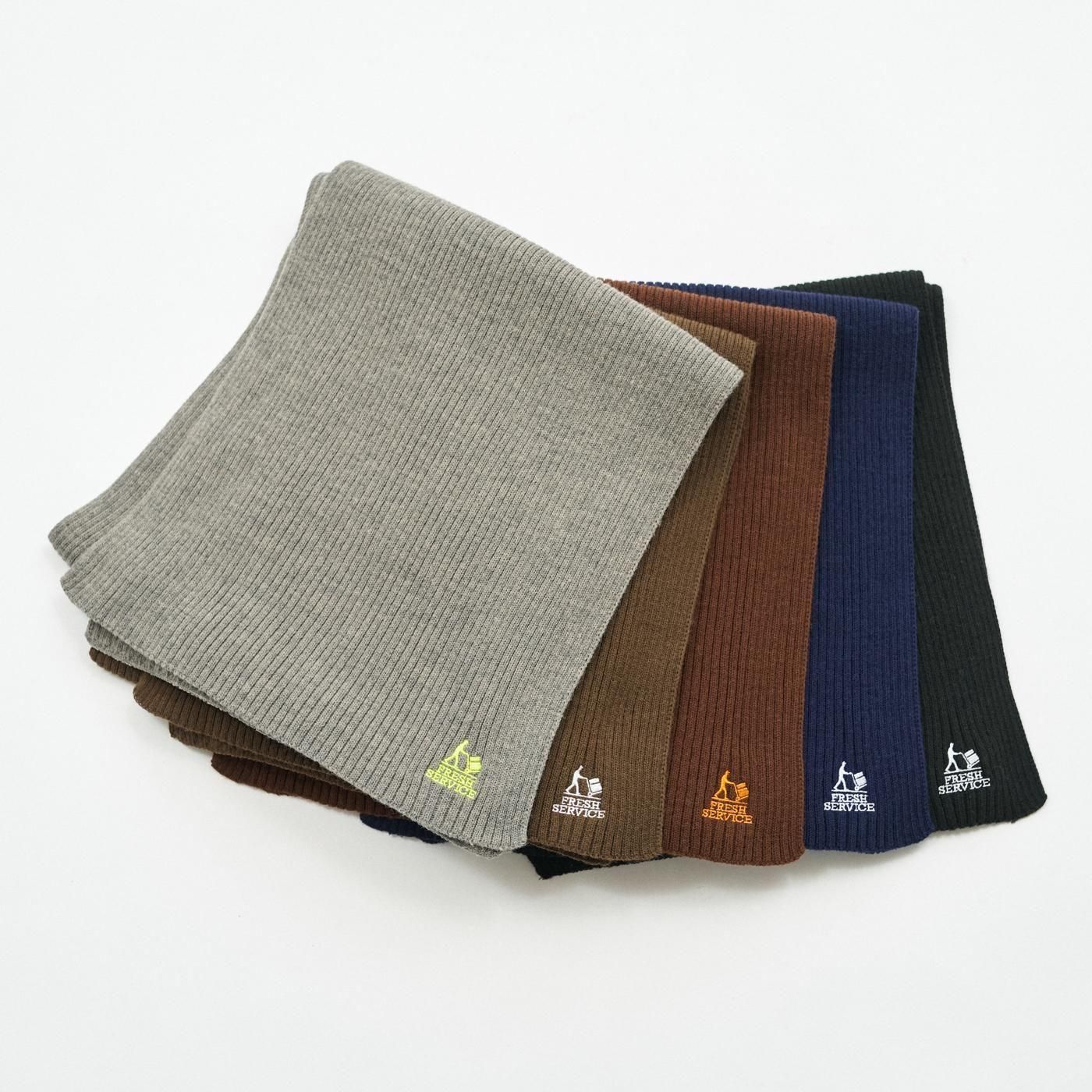 FreshService * FSP254-90067 THERMAL RIB KNIT SCARF(5Ÿ)