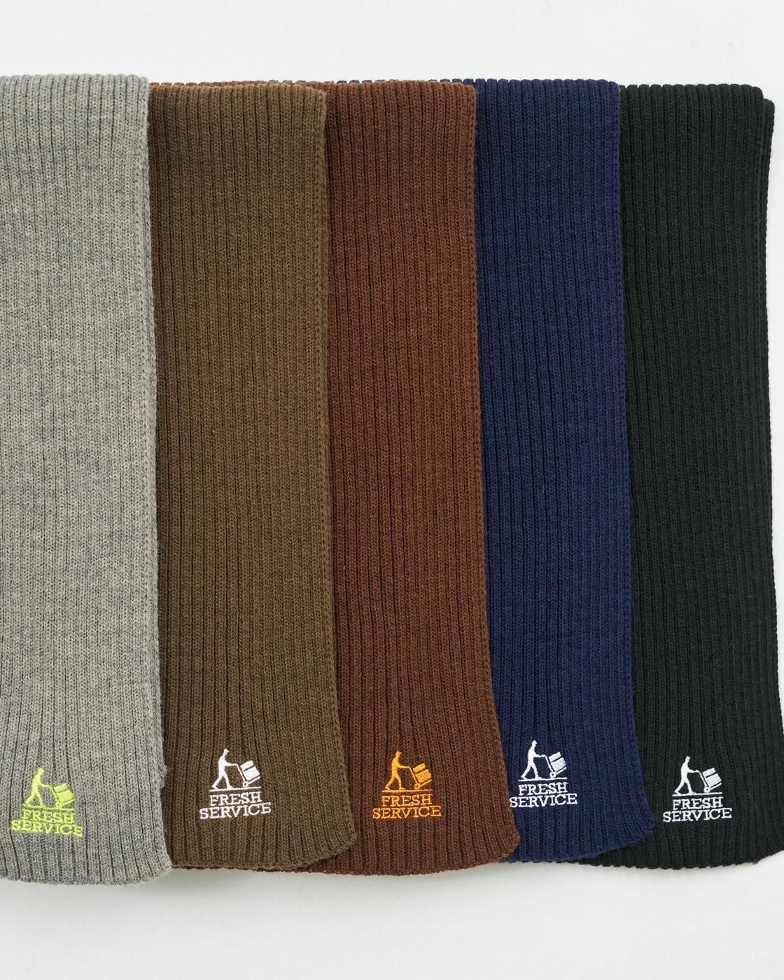 FreshService * FSP254-90067 THERMAL RIB KNIT SCARF(5Ÿ)