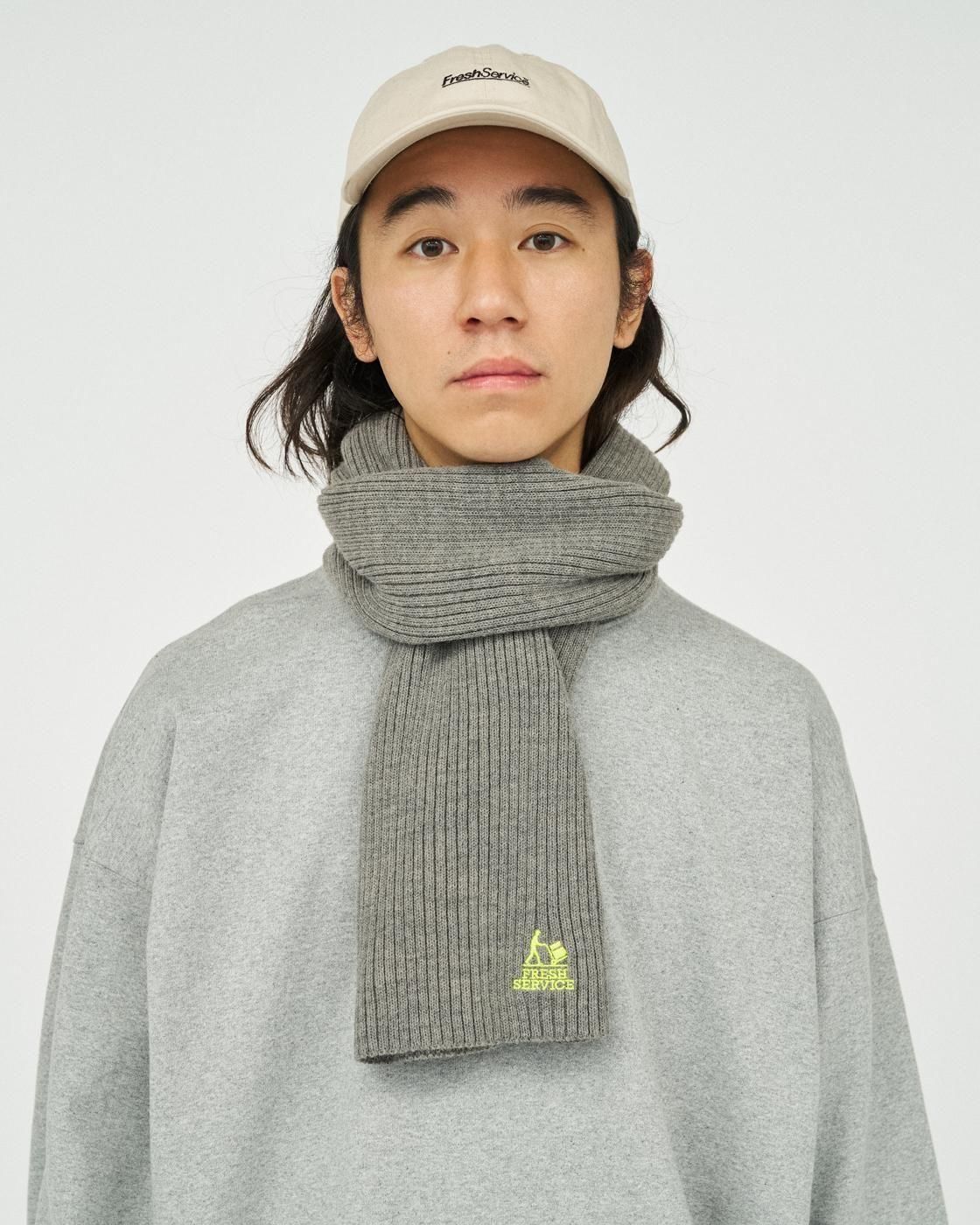 FreshService * FSP254-90067 THERMAL RIB KNIT SCARF(5Ÿ)