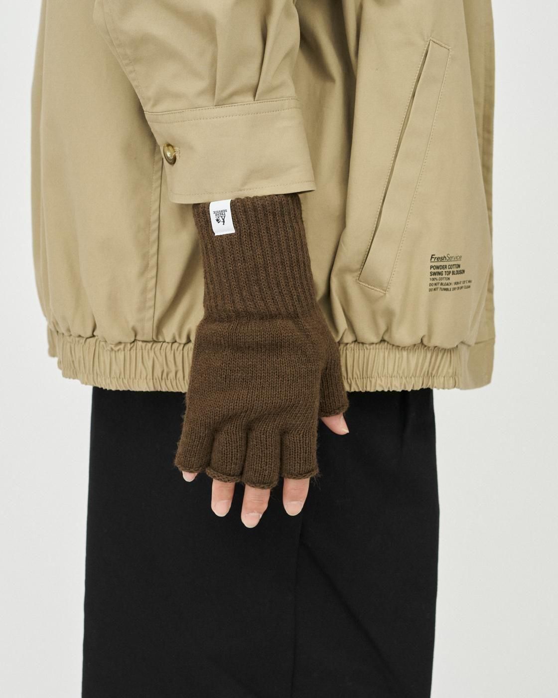 FreshService * FSP254-90068 THERMAL RIB KNIT FINGERLESS GLOVES(5Ÿ)