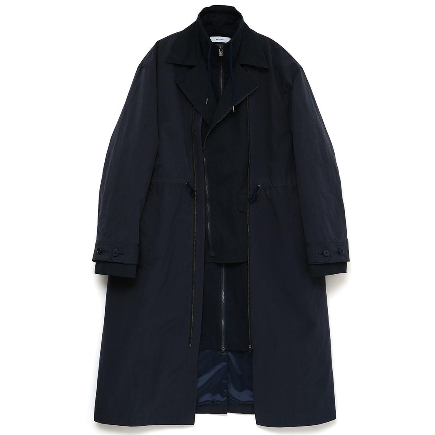 FACETASM * JOO-CO-M02 TRIPLE LAYERED COAT * Navy
